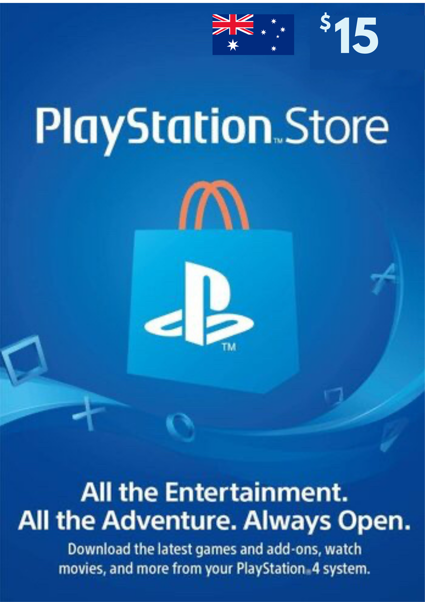 PlayStation Store AUD15 Gift Cards (AU)